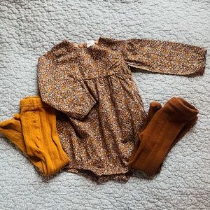 H&M Baby Girl Romper with leggings